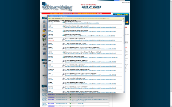Textvertising Admin Panel: Client Groups