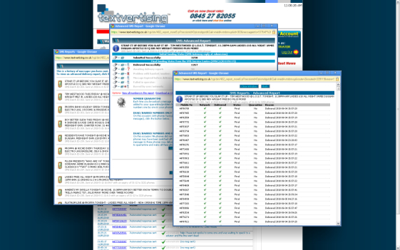 Textvertising Admin Panel: Message History & Delivery Reports